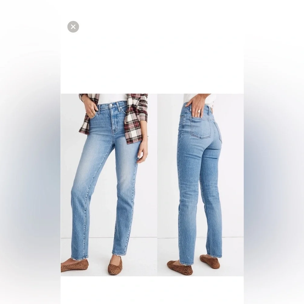Madewell Classic Straight Full Length Jeans - Picture 4 of 4